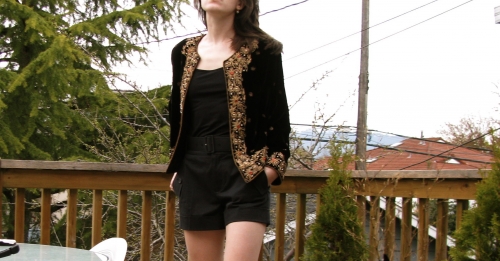 vintage velvet jacket