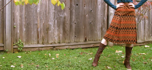 zig-zag-orange-skirt