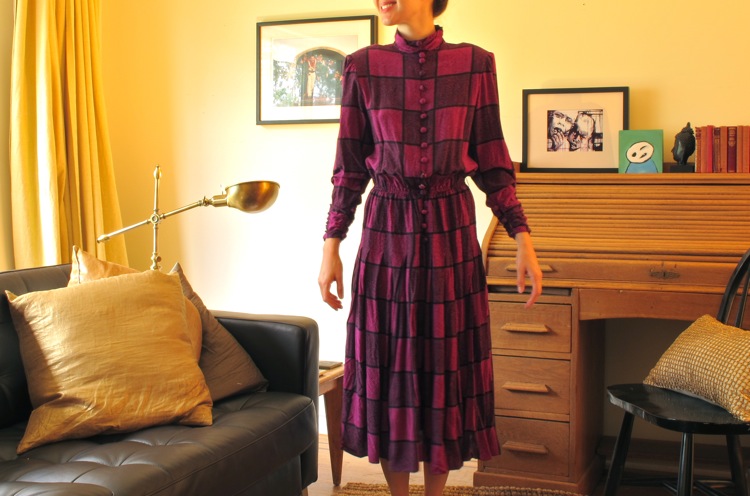 pink-check-dress-before