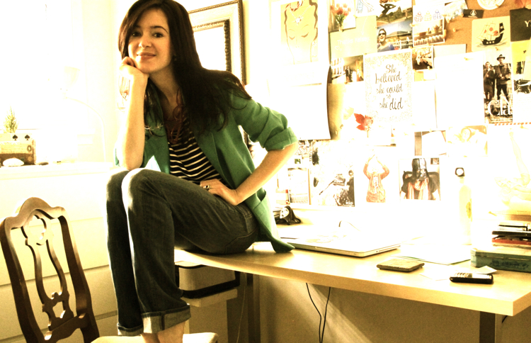 KD at desk