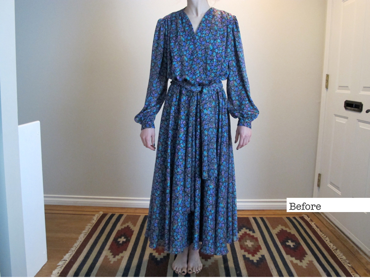 Floral Dress Front Before
