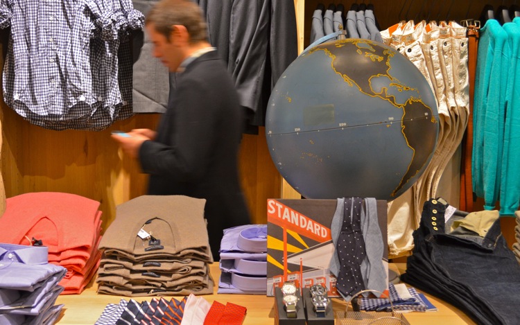 J.Crew menswear Vancouver Robson Street
